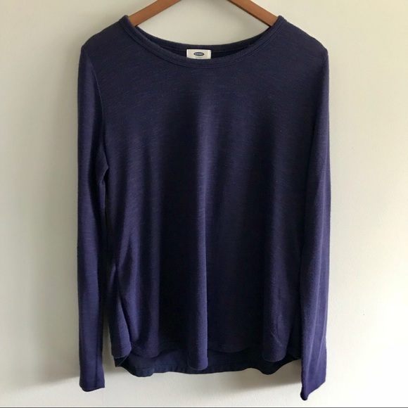Old Navy Long Sleeve Navy Top - Picture 6 of 8